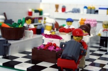 Lego kitchen trash